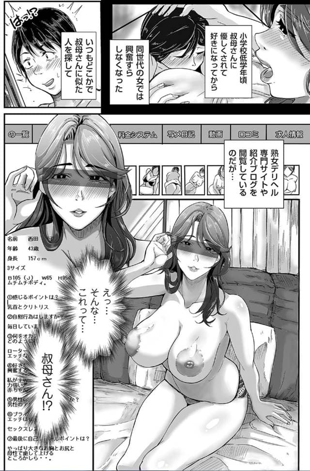 エロの定食屋、熟女系デリヘルを利用したら叔母さんがやってきた話。サンプル2